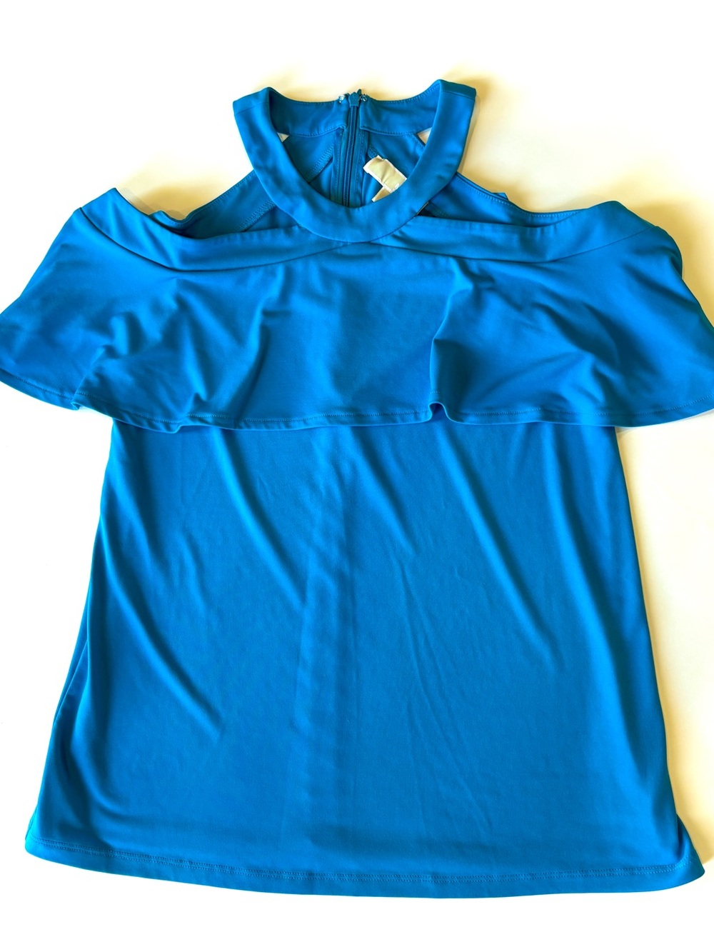 Michael Kors Off-Shoulder Top in Bright Blue